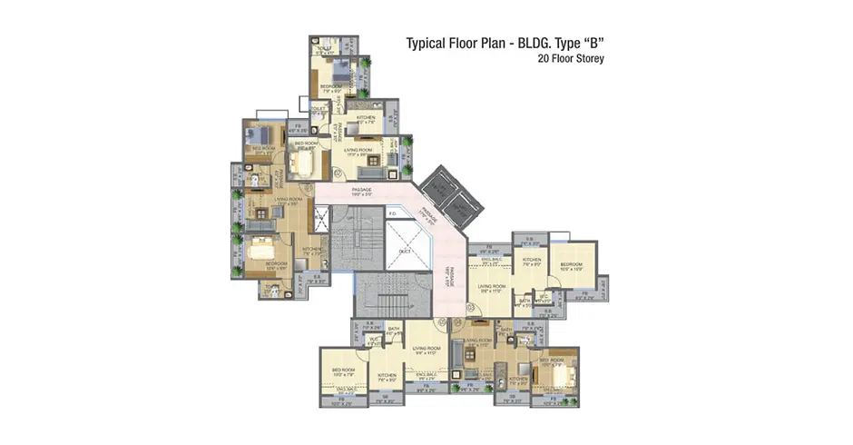 Ekveera Chandrangan Residency Diva Floor Plans